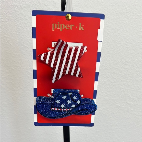 ♥️🤍💙 Piper K Hair Clips 🇺🇸 - Picture 1 of 3